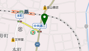 燕中央通郵便局の地図画像