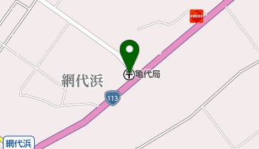 亀代郵便局の地図画像