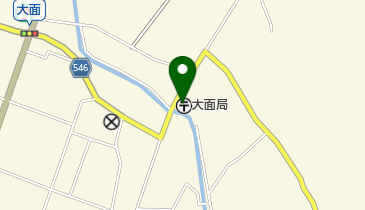 大面郵便局の地図画像