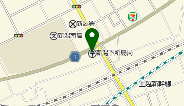 新潟下所島郵便局の地図画像