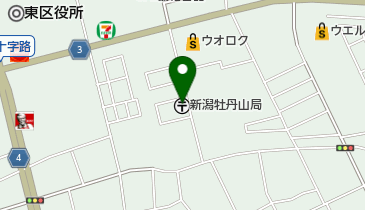 新潟牡丹山郵便局の地図画像