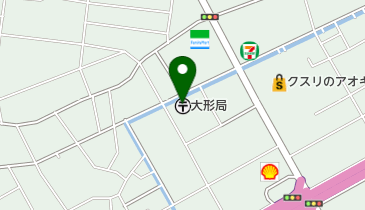 大形郵便局の地図画像