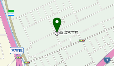 新潟紫竹郵便局の地図画像