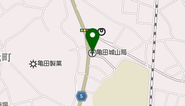 亀田城山郵便局の地図画像