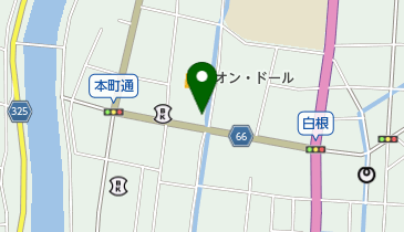 白根中央通郵便局の地図画像
