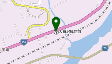 大倉沢簡易郵便局の地図画像