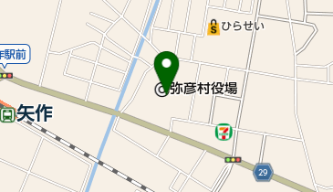 矢作簡易郵便局の地図画像