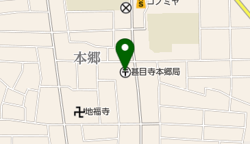 甚目寺本郷郵便局の地図画像