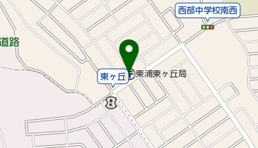 東浦東ケ丘郵便局の地図画像