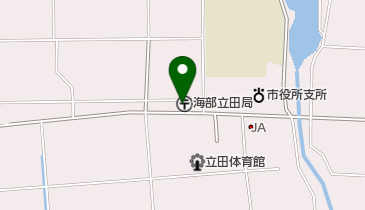 海部立田郵便局の地図画像