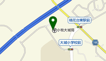 小牧大城郵便局の地図画像