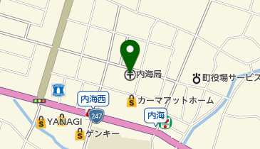 内海郵便局の地図画像