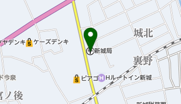 新城郵便局の地図画像