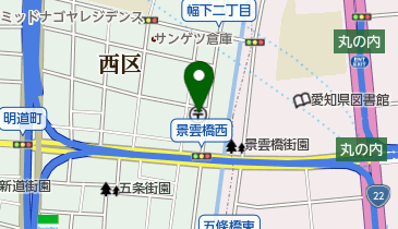 名古屋景雲橋郵便局の地図画像