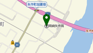 岡崎矢作郵便局の地図画像