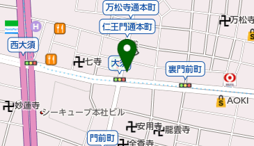 名古屋大須郵便局の地図画像