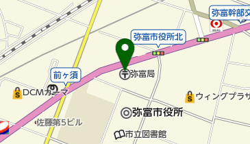 弥富郵便局の地図画像