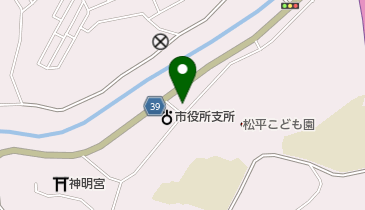 松平郵便局の地図画像