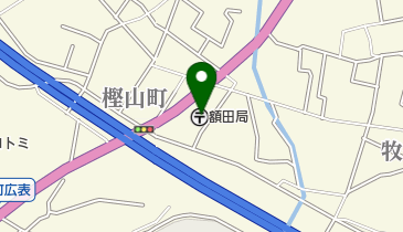 額田郵便局の地図画像