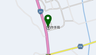 作手郵便局の地図画像