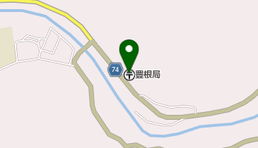 豊根郵便局の地図画像