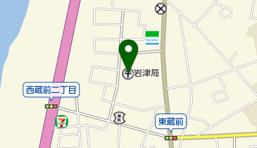 岩津郵便局の地図画像