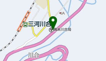 鳳来川合郵便局の地図画像