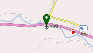 明川郵便局の地図画像