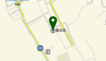 豊浜郵便局の地図画像