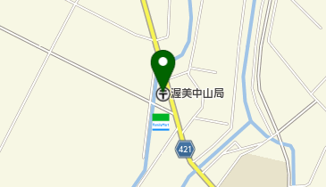 渥美中山郵便局の地図画像