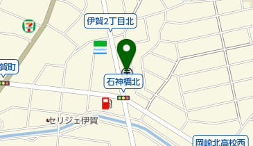 岡崎伊賀郵便局の地図画像