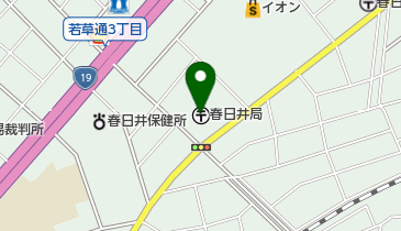 春日井郵便局の地図画像