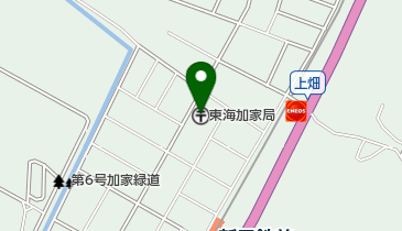 東海加家郵便局の地図画像