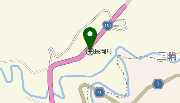 長岡郵便局の地図画像