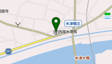 西尾米津郵便局の地図画像