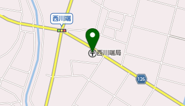 西川端郵便局の地図画像