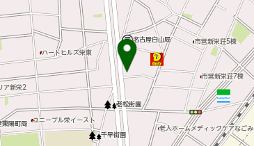 名古屋白山郵便局の地図画像