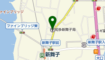 知多新舞子郵便局の地図画像