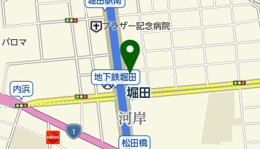 名古屋堀田郵便局の地図画像