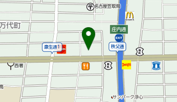 名古屋笠取郵便局の地図画像