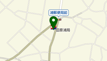 田原浦郵便局の地図画像