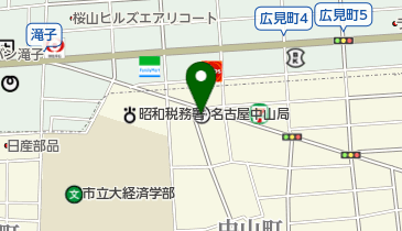 名古屋中山郵便局の地図画像