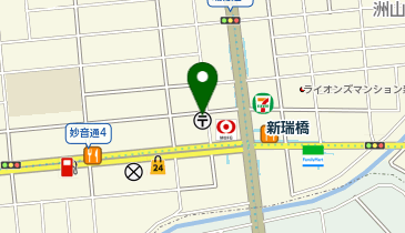 名古屋新瑞橋郵便局の地図画像