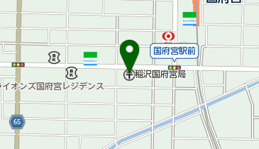 稲沢国府宮郵便局の地図画像