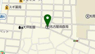 名古屋烏森郵便局の地図画像