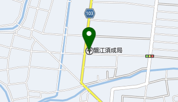 蟹江須成郵便局の地図画像