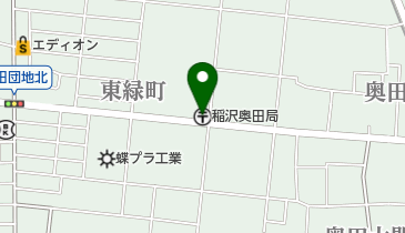 稲沢奥田郵便局の地図画像