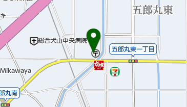 犬山五郎丸郵便局の地図画像