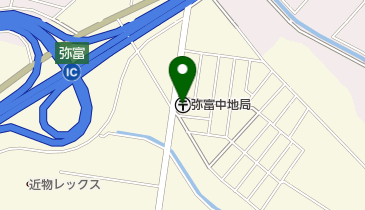 弥富中地郵便局の地図画像