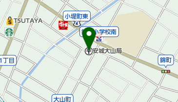 安城大山郵便局の地図画像